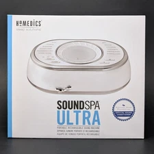 HoMedics SoundSpa Ultra Portable Rechargeable Sound Machine Sleep Solutions NEW