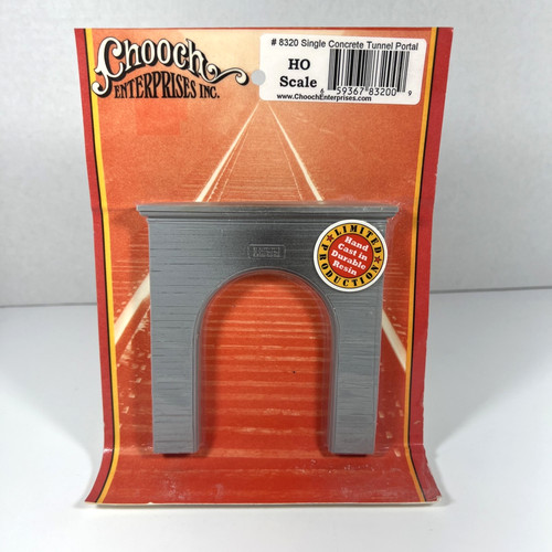 Chooch #8320 portal de túnel de hormigón único "1899" - ferrocarril modelo HO - sellado | Zustand: New