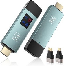 Wireless Hdmi Transmitter and Receiver,Wireless HD Extender Plug  Play Portable