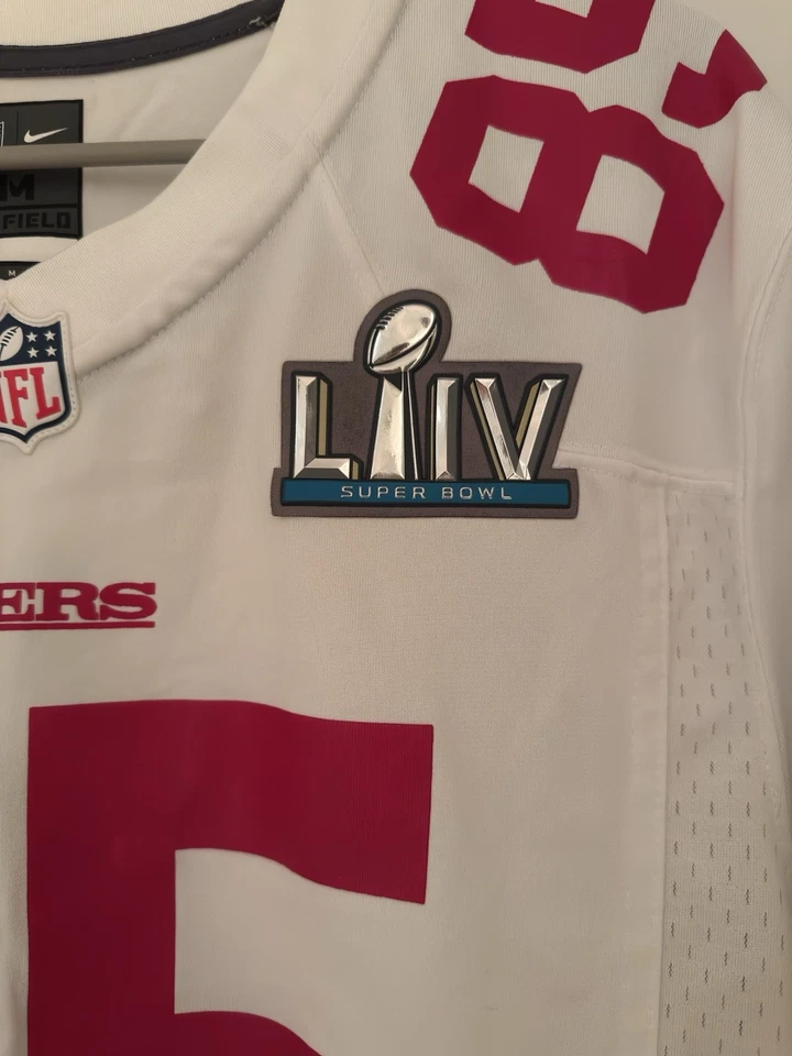 Camiseta deportiva George Kittle San Francisco 49ers Nike Super Bowl LIV jugador NFL #85 Foto 2 de 4