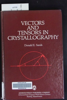 Vectors and tensors in crystallography. Sands, Donald E.