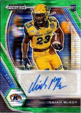 2021 Prizm Draft Green Pulsar /25 Isaiah McKoy #DPA-IMC Auto Kent State Colts RC