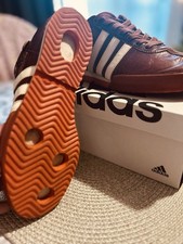 Men’s Vintage Adidas UFO Samba Brown Orange Leather Sneakers US 9.5 Rare 2004 - Image 4