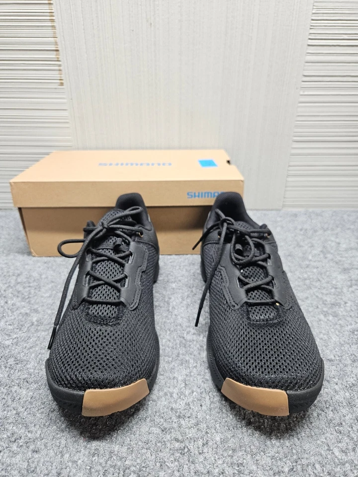 Tênis Shimano Sh-Ex300 masculino 7 preto com cadarço pedalada dinâmica tênis de ciclismo - Imagem 2 de 4