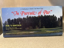 NIB Vintage 1986 In Pursuit of Par Board Game Realistic Golf Par 72 Edition Used