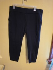 Simply Vera Wang Women's Size Petite Large PL Short Pants Slacks Elastic Waist