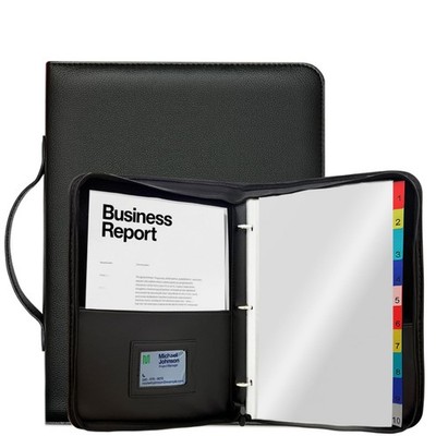 Binder with Plastic Sleeves with Handle and Zipper, Folder with 40 Pocket for...