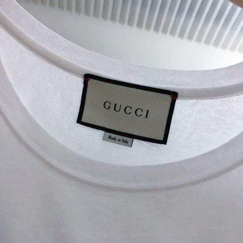 Autentyczna koszulka GUCCI Sherry Lien Blocking Logo Wzór Rozmiar XS Casual - Zdjęcie 2 z 24