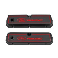 Ford Racing Valve Covers Black Satin With Red Letters For 289 302 351w Engines