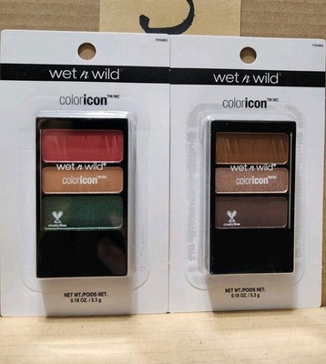 Wet N Wild Colorful & Neutral Shimmer & Matte Vegan Eyeshadow Palette 2-Pack Lot