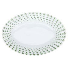 Fleischplatte mittelgroß Haviland Limoges Torse Trefle Vert Kleeblatt