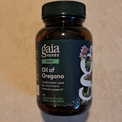 Gaia Herbs Oil of Oregano Vegan Capsules, 60ct Exp 09/2028