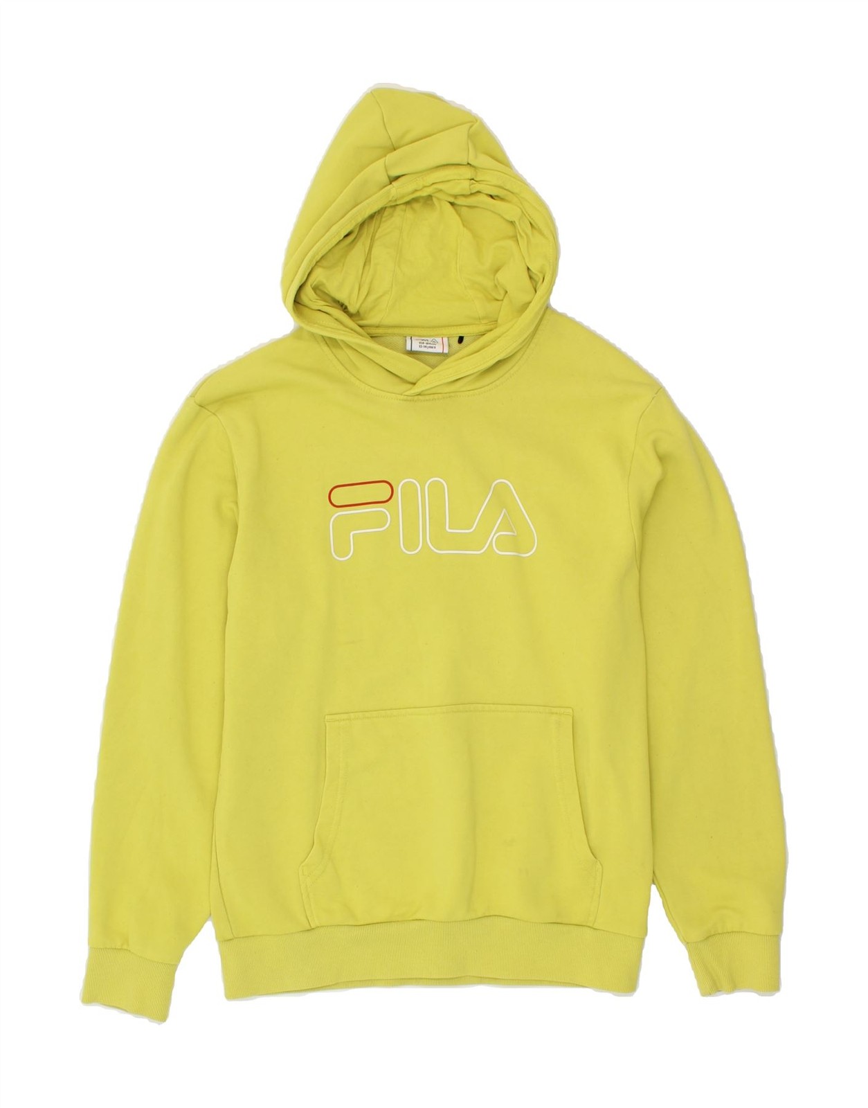 Felpa con cappuccio FILA ragazzo grafica 13 14 anni cotone verde NM12