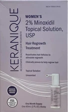 Keranique Women’s Hair Regrowth Treatment. 2% Minoxidil Topical Solution *11/25*