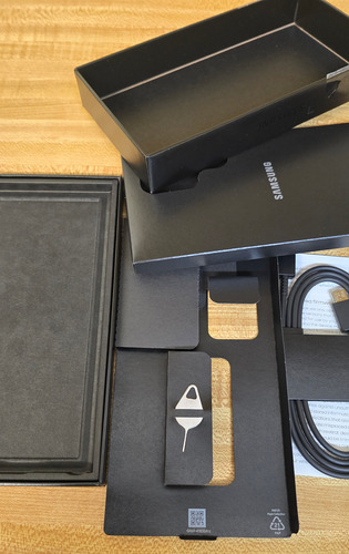 Original Genuine Samsung Galaxy S23 Ultra Box - BOX ONLY; Wire and Pin