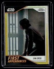 2023 Topps Chrome Star Wars First Appearances Gold Refractor Jyn Erso 11/50