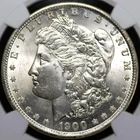1900 O MORGAN DOLLAR  NGC MS 63 ALL WHITE WITH EXCELLENT SILVER SATIN LUSTER AND