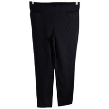 Liz Claiborne Career Stretch Pants Black Womens Size 12 with Pockets Rayon
