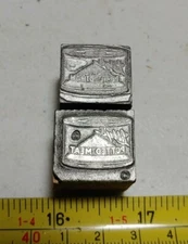 Vintage Letterpress Printing Block Libby's Canned Deviled Potted Ham Advertising