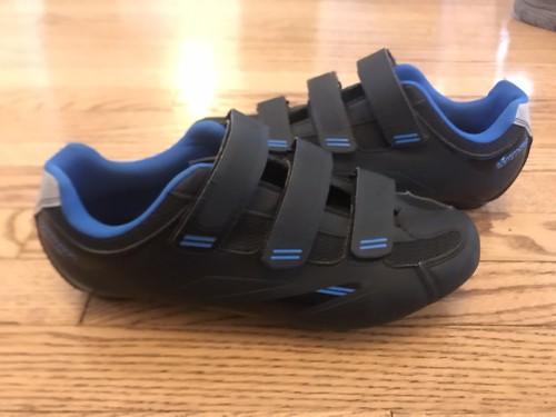 Zapatos de ciclismo para mujer Tommaso Pista 100 Spin negros azules eur 42 EE. UU. 10,5 - Imagen 6 de 7