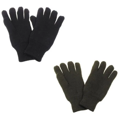 MFH Strick Fingerhandschuhe gefüttert Strickhandschuhe Handschuhe Thermo Winter - Bild 1 von 3