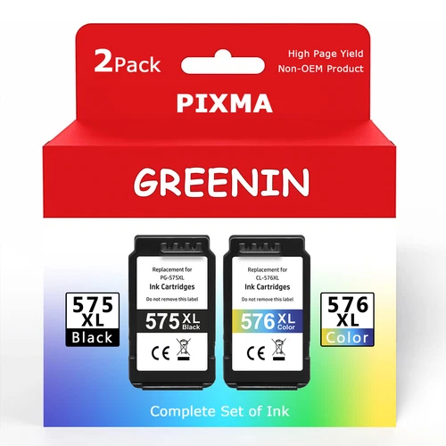 SET Patronen für Canon PG-575 CL-576 XL PIXMA TS3550i TS3551i TR4750i TR4751i XL