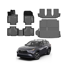 Floor Mats Cargo Liner for Toyota Highlander 7 Seats 2020-2024 2025 TPE All...