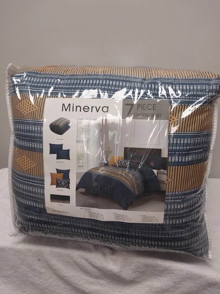 Nanshing Minerva Geometric 7 Pcs Comforter Set Queen Size  - Image 3 of 4