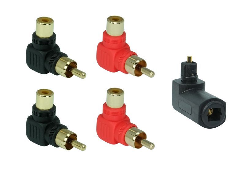 4x Adattatori RCA Femmina A 90 Gradi – Connettori Angolari Per Cavi Hi-Fi E Audio - Foto 2