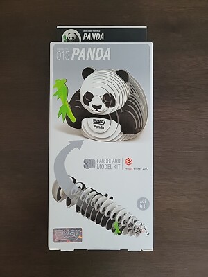 Eugy Dololand 013 Panda 3D Cardboard Model Kit New In Box!