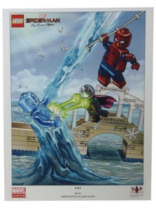 LEGO Spider-Man Far From Home VIP Exclusive Promo Art Print Marvel Comics 2019