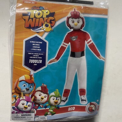 Nick Jr. Top Wing ROD Toddler 3T-4T Costume Jumpsuit Mask