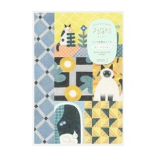 Cuaderno MIDORI Yuru Log Cat Patrón B6 5 mm Rejilla de puntos 80 páginas 15353006