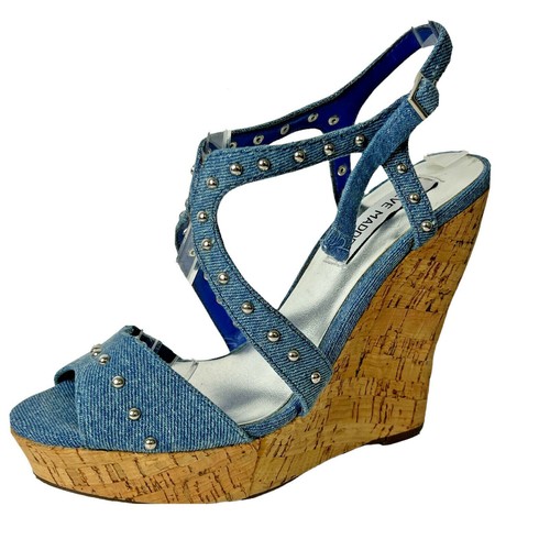 Steve Madden Studded Denim Platform 