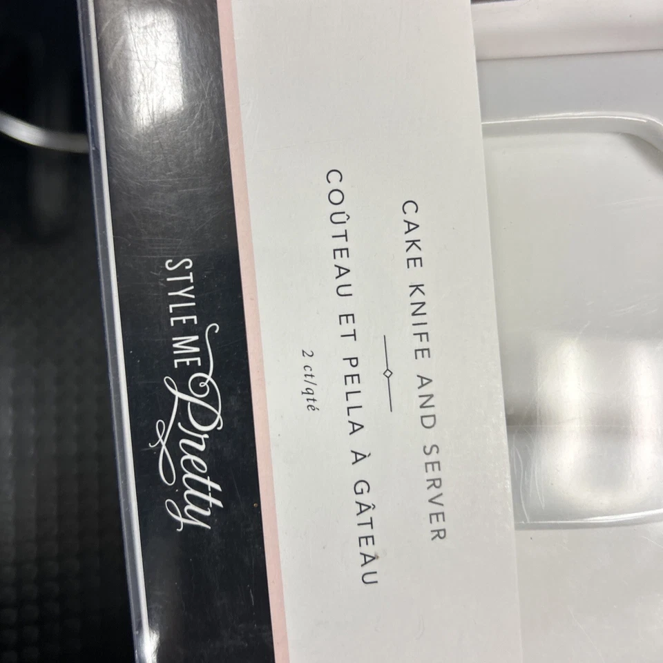 Juego de cuchillos y servidores Style Me Pretty Cake oro blanco Foto 3 de 4