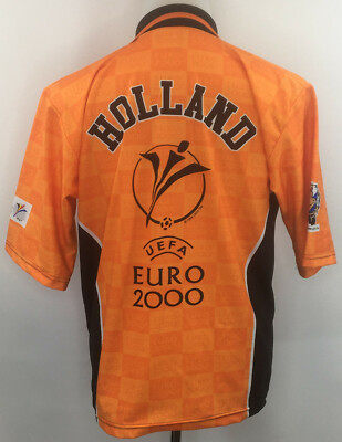HOLLAND UEFA EURO 2000 Men's XL Jersey Shirt Orange Made in Italy