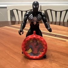 Mattel Marvel Secret Wars Black Costume Spider-man with shield  1984