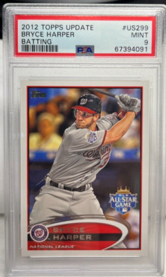 Bryce Harper 2012 Topps Update RC #US299 - PSA 9 Ungebraucht -