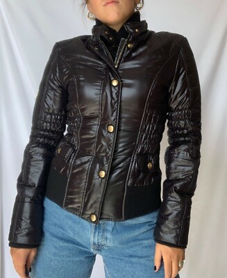 Giubbotto donna FAY nero piumino corto aderente