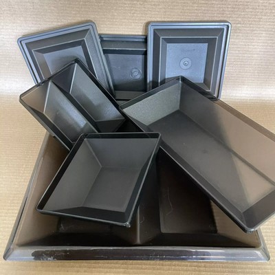 Tupperware Get Together 7 Piece Buffet Serving Tray Set  Containers & Lids Vtg 