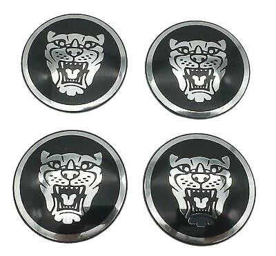 Jaguar OEM Wheel Center Cap Black Growler 4 Piece X-TYPE XJ XJ XF C2C30081 X 4 - Image 2 of 2