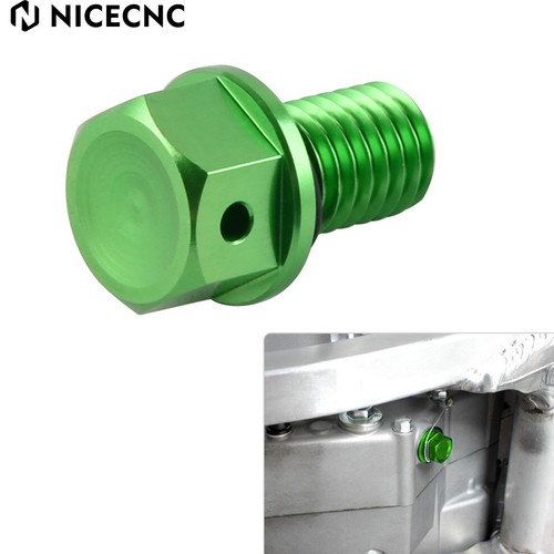 M10 Oil Drain Plug For Kawasaki KX100 KX250 KX125 KX250 KX500 KX85 KX250F KX450F - Foto 1 di 7