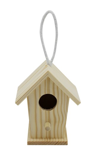 Creative Hobbies 12 Pack of Mini Wooden Bird Houses To Paint, Design Your Own - Picture 2 of 4
