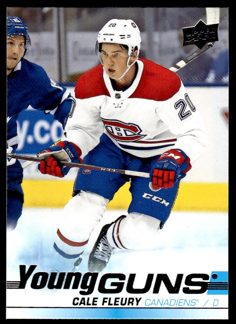 2019-20 Upper Deck Young Guns Cale Fleury Rookie Montreal Canadiens #209 R70
