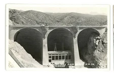 RPPC Coolidge Dam US Highway 70 AZ Arizona Real Photo Postcard