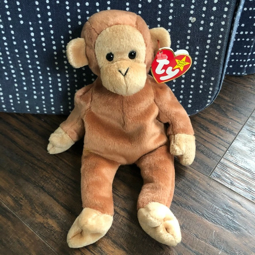 Ty Beanie Baby Scimmia | Zodiaco Cinese Collezione | Nuovo Con Etichette Mint | Altezza 15cm