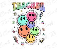 READY TO PRESS sublimation transfers ready to press teacher collage