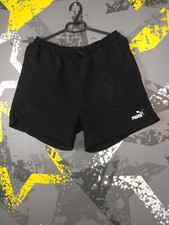 Puma Vintage Shorts Black Nylon Polyester Mens Size L ig93
