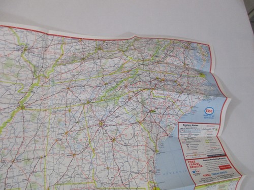 Vintage 1970-1971 Esso Eastern United States Gas Station Travel Road Map~EZ - Picture 10 of 12