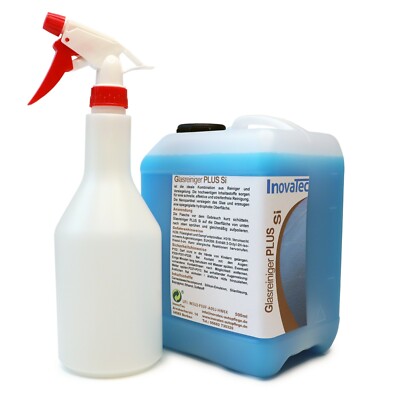 10l Glasreiniger PLUS Si Sprühflasche Nano Scheibenreiniger Wintergarten Spiegel